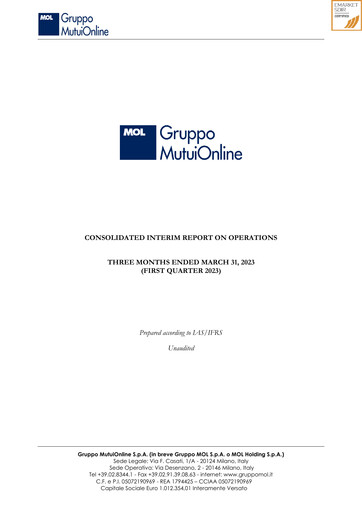Thumbnail Moltiply Group (Gruppo Mutuionline) Quarterly Report 2023-q1