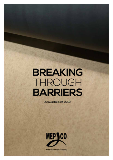 Thumbnail Mepco (Middle East Company for Manufacturing and Producing Paper) Annual Report 2019