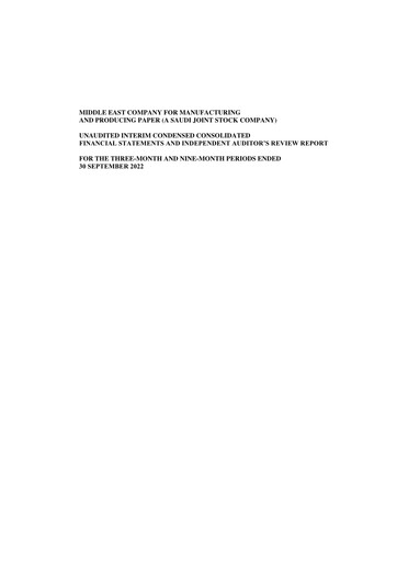 Thumbnail Mepco (Middle East Company for Manufacturing and Producing Paper) Quarterly Report 2022-q3