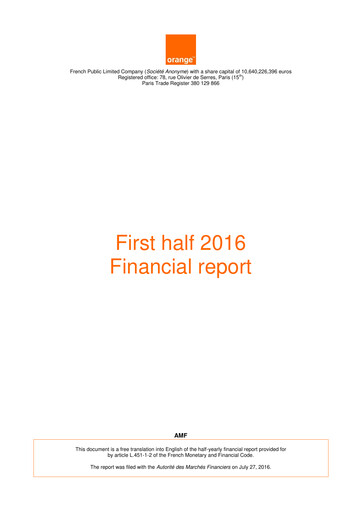 Thumbnail Orange Financial Statement 2016-h1