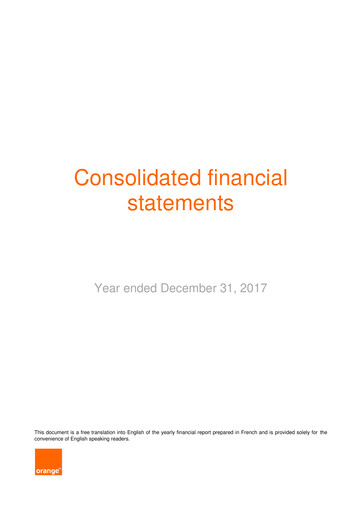 Thumbnail Orange Financial Statement 2017