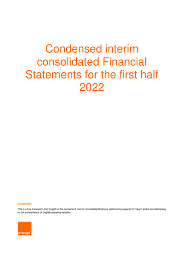 Thumbnail Orange Financial Statement 2022-h1