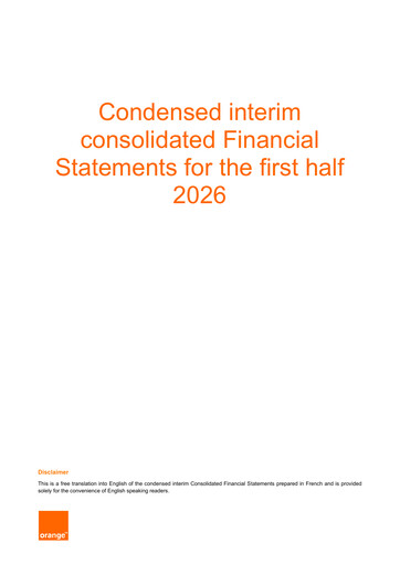 Thumbnail Orange Financial Statement 2026-h1