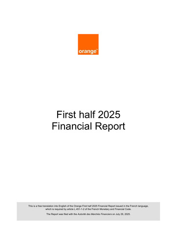 Thumbnail Orange Half-year Report 2025