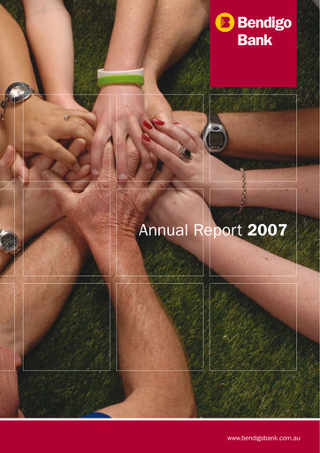 Thumbnail Bendigo and Adelaide Bank Annual Report 2007