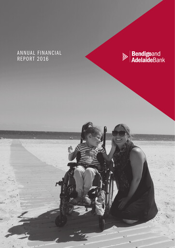 Thumbnail Bendigo and Adelaide Bank Annual Report 2016