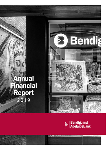Thumbnail Bendigo and Adelaide Bank Annual Report 2019
