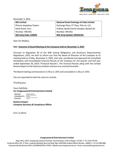 Thumbnail Imagicaaworld Entertainment Quarterly Report 2023-q2