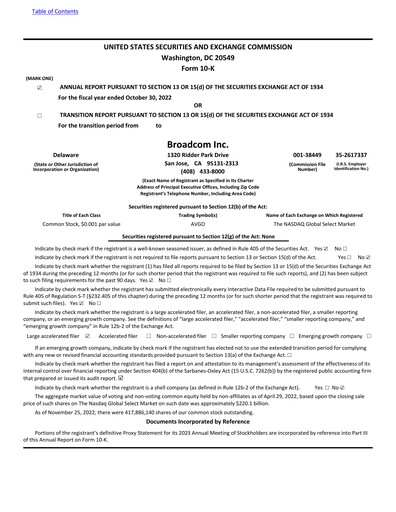 Vorschaubild Broadcom Jahresbericht 2022