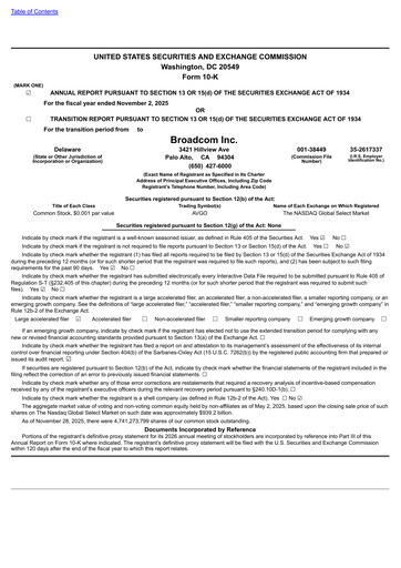 Thumbnail Broadcom Annual Report 2025