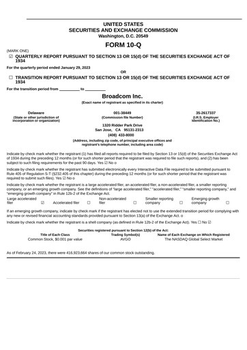 Thumbnail Broadcom Quarterly Report 2023-q1