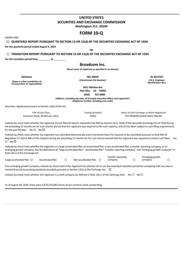 Thumbnail Broadcom Quarterly Report 2024-q3