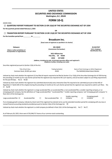 Thumbnail Broadcom Quarterly Report 2025-q1