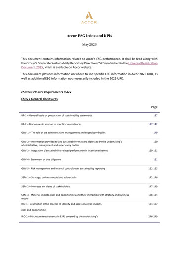Thumbnail Accor ESG Report 2025