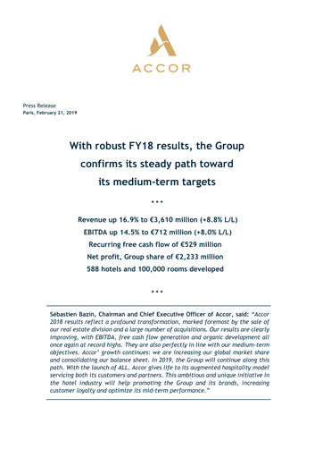 Thumbnail Accor Financial Report 2018