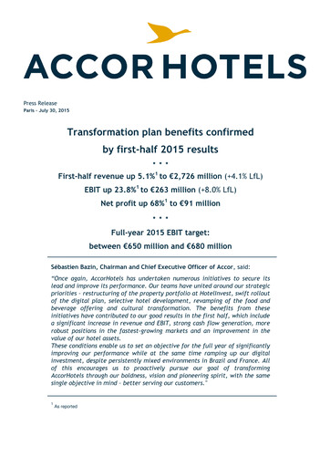 Thumbnail Accor Half-year Report 2015-h1