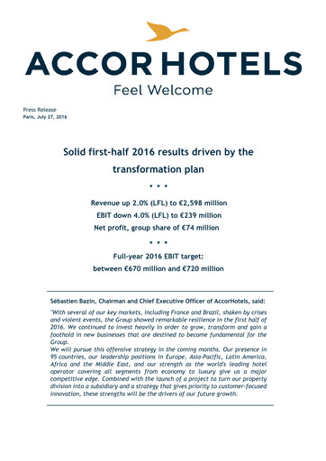 Thumbnail Accor Half-year Report 2016-h1