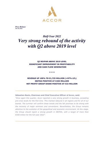 Thumbnail Accor Half-year Report 2022-h1