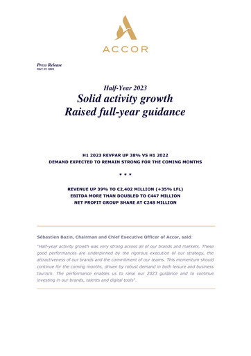 Thumbnail Accor Half-year Report 2023-h1