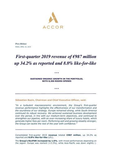 Thumbnail Accor Quarterly Report 2019-q1