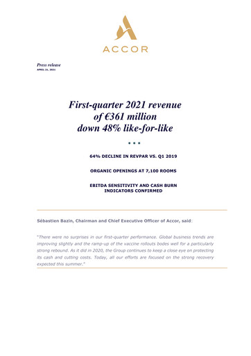 Thumbnail Accor Quarterly Report 2021-q1