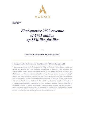 Thumbnail Accor Quarterly Report 2022-q1