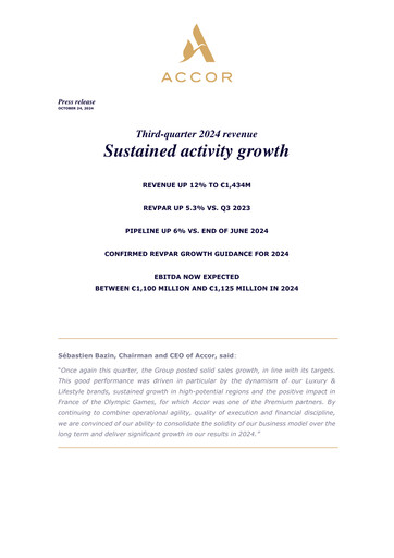 Thumbnail Accor Quarterly Report 2024-q3