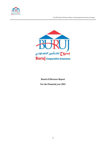 Thumbnail Buruj Cooperative Insurance Company Annual Report 2021