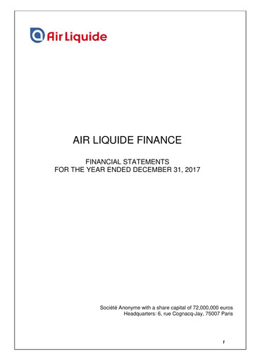 Miniature Air Liquide Bilan financier 2017