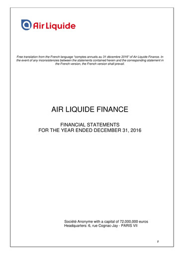 Miniature Air Liquide Bilan financier 2016