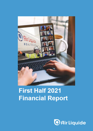 Miniature Air Liquide Rapport semestriel 2021-h1