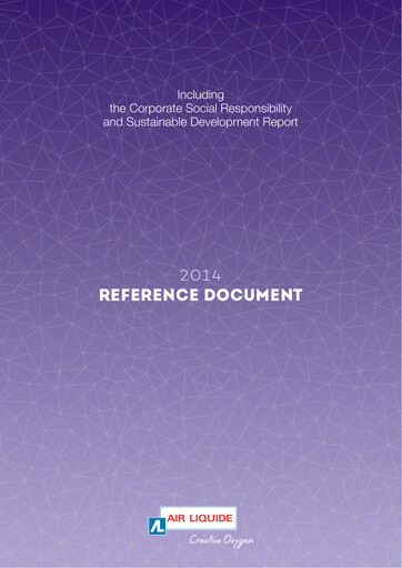 Thumbnail Air Liquide Universal Registration Document 2014