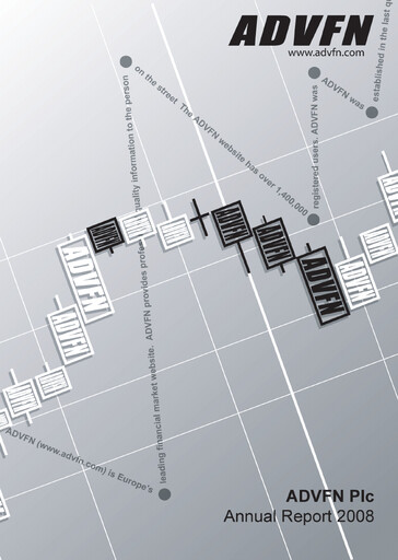 Thumbnail ADVFN Annual Report 2008