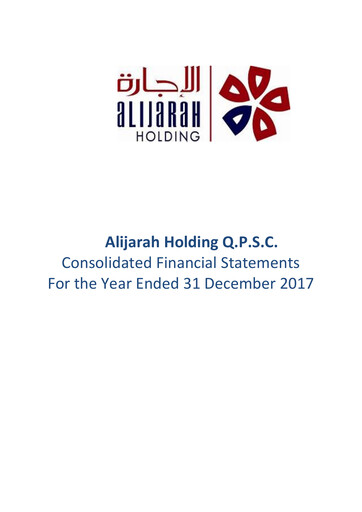 Miniature Alijarah Holding Bilan financier 2017