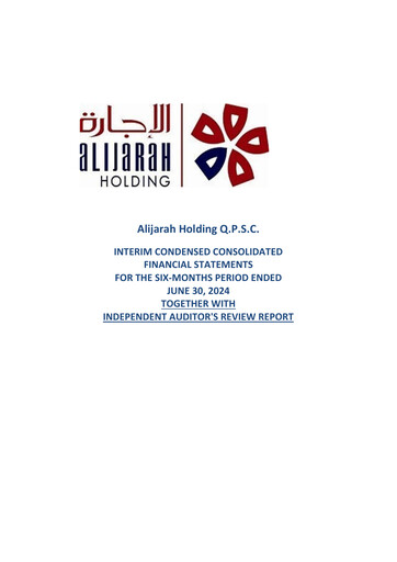 Thumbnail Alijarah Holding Half-year Report 2024-h1