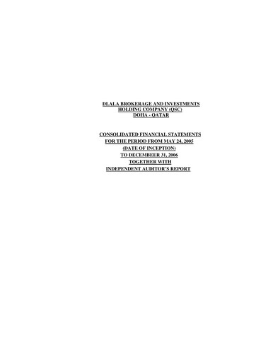 Thumbnail Dlala Brokerage and Investment Holding Company Financial Statement 2006