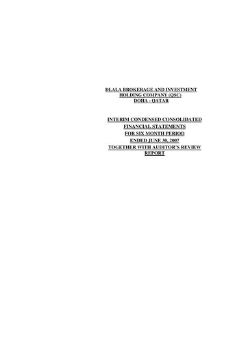 Thumbnail Dlala Brokerage and Investment Holding Company Financial Statement 2007-h1