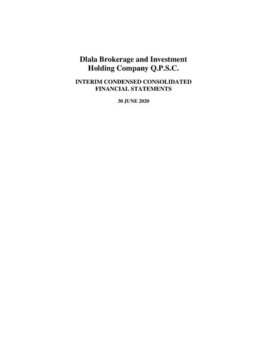 Thumbnail Dlala Brokerage and Investment Holding Company Financial Statement 2020-h1