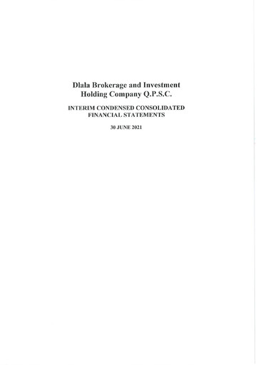 Thumbnail Dlala Brokerage and Investment Holding Company Financial Statement 2021-h1