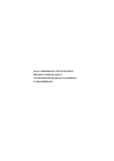 Thumbnail Dlala Brokerage and Investment Holding Company Financial Statement 2024