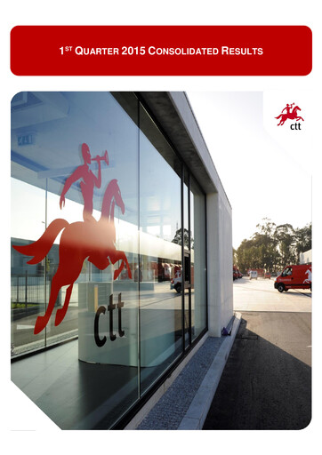 Thumbnail CTT - Correios De Portugal Quarterly Report 2015-q1
