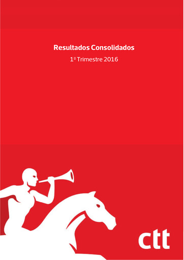 Miniature CTT - Correios De Portugal Rapport trimestriel 2016-q1