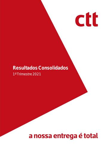 Miniature CTT - Correios De Portugal Rapport trimestriel 2021-q1