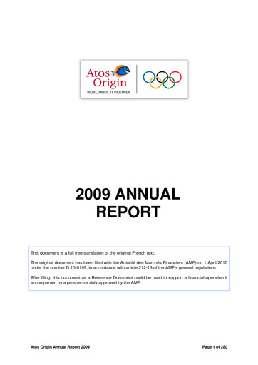Thumbnail Atos Annual Report 2009