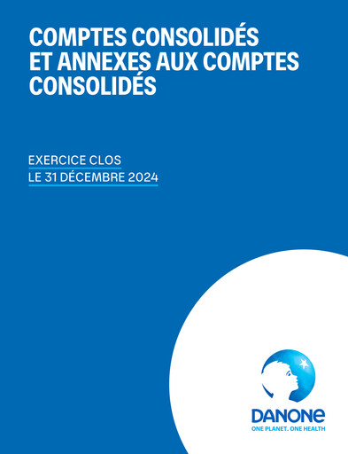 Miniature Danone Bilan financier 2024