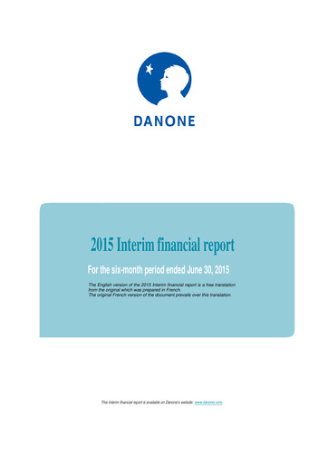 Thumbnail Danone Half-year Report 2015-h1