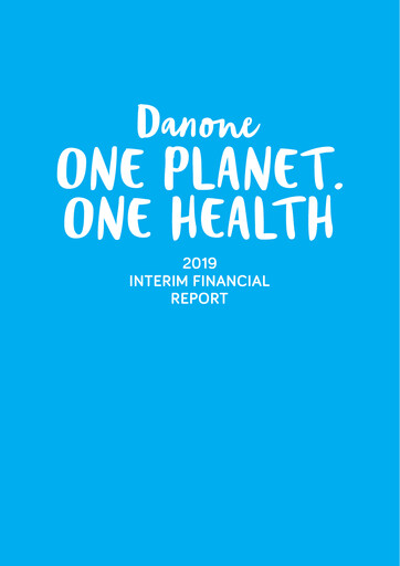 Thumbnail Danone Half-year Report 2019-h1