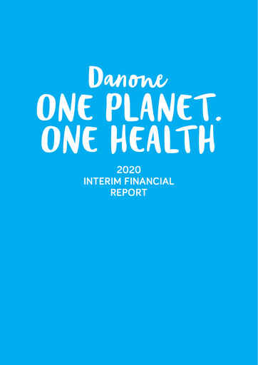 Thumbnail Danone Half-year Report 2020-h1