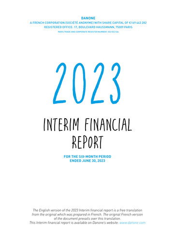 Thumbnail Danone Half-year Report 2023-h1