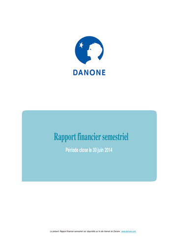 Thumbnail Danone Half-year Report 2014-h1